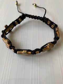 Jean Claude - Men's Cross Station Braided Wrap Bracelet