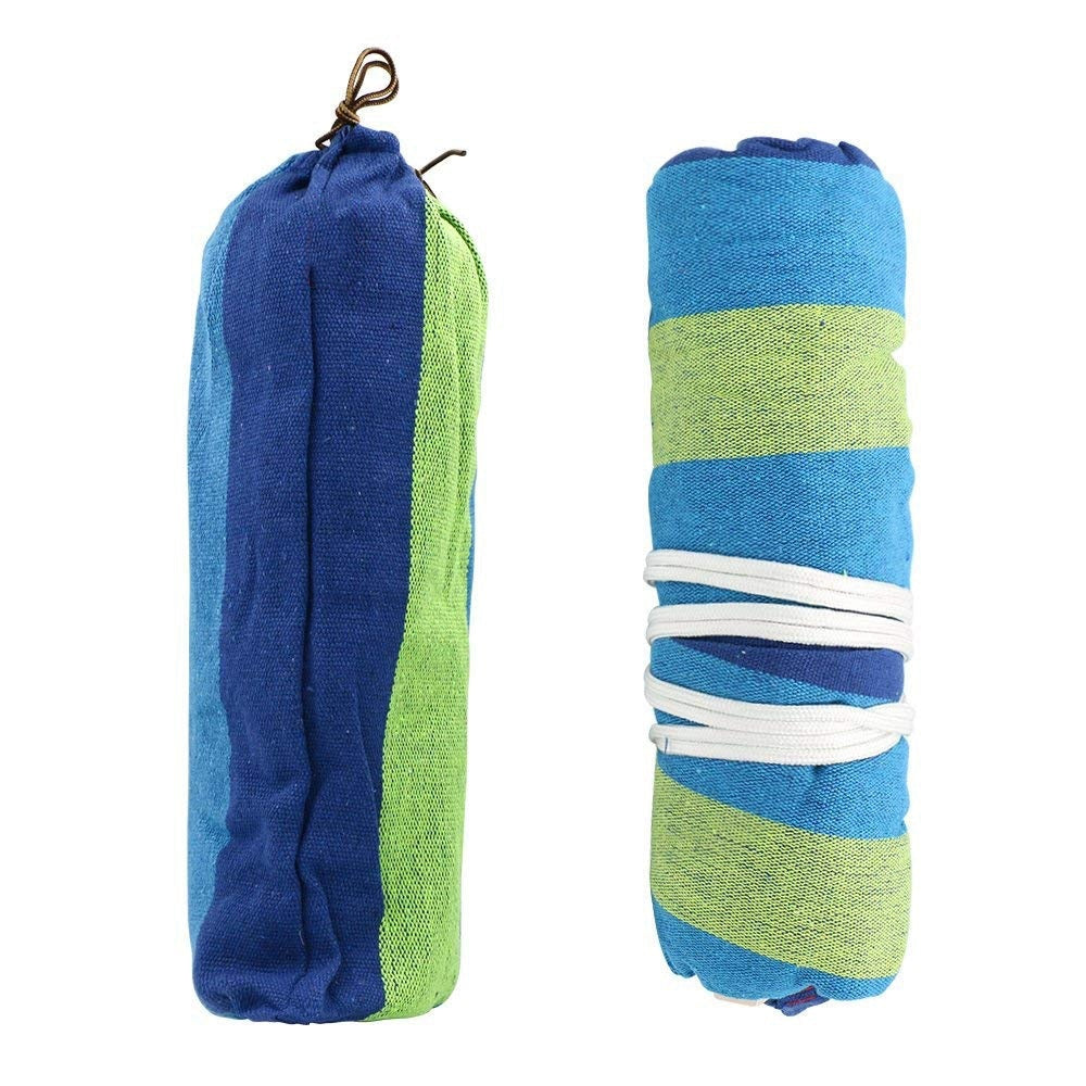 Double Hammock 450 Lbs Portable Travel Camping Hanging Hammock