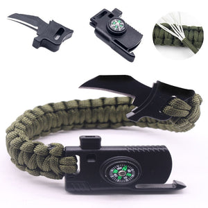 Braided Men's Multi-function Paracord Survival Bracelet