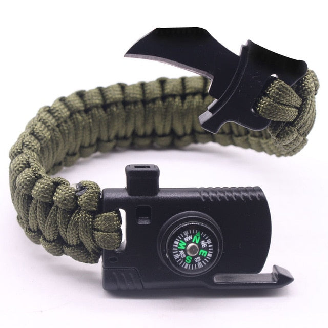 Braided Men's Multi-function Paracord Survival Bracelet