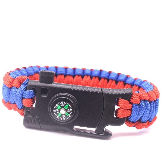 Braided Men's Multi-function Paracord Survival Bracelet