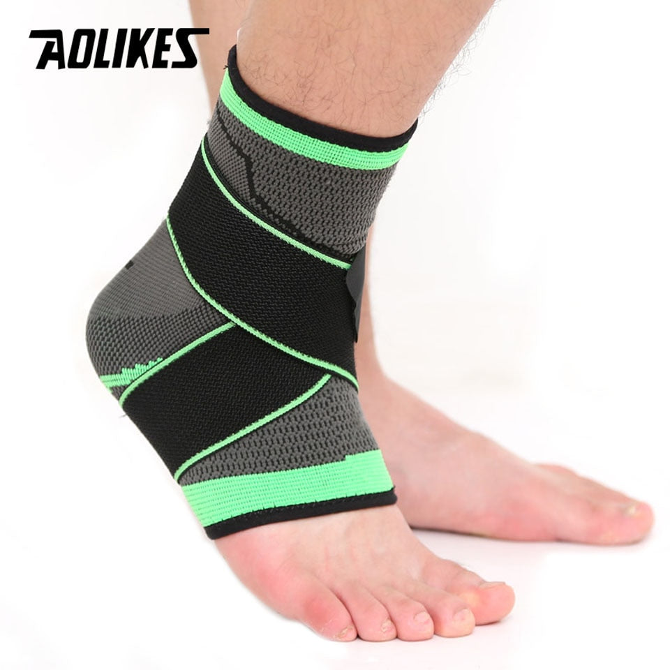 AOLIKES 1PCS 3D Weaving Elastic Nylon Strap Ankle Support.
