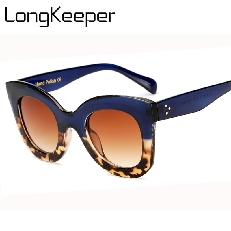 LongKeeper Cat Eye Vintage Sunglasses for Women 2020 Fashion