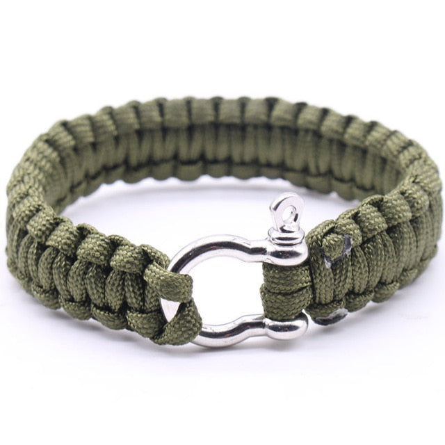 Braided Men's Multi-function Paracord Survival Bracelet