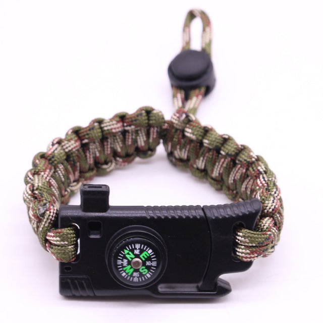 Braided Men's Multi-function Paracord Survival Bracelet