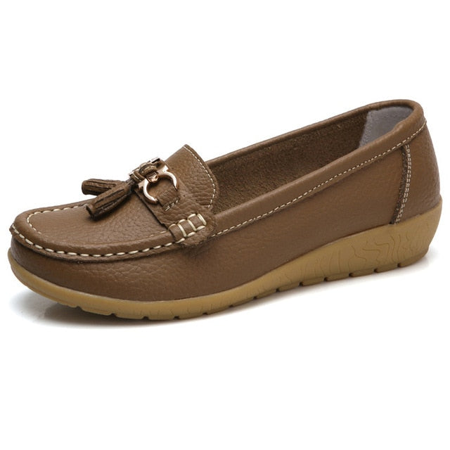 2020 New Women's Genuine Leather Loafers